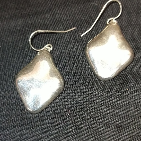 Sterling silver 1 in drop earring - Picture 1 of 3